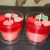 Christmas Glass Candle (set of 2)
