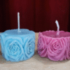 Rose Flower Column Candle